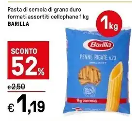 Iper La Grande Barilla pasta do semola di grano duro offerta