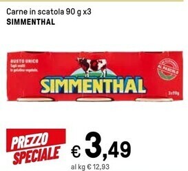Iper La Grande Simmenthal carne in scatola offerta