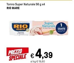Iper La Grande Rio mare tonno super naturale offerta