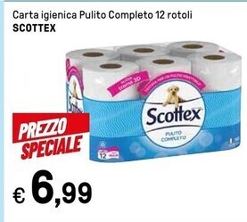 Iper La Grande Scottex carta igienica pulito completo offerta