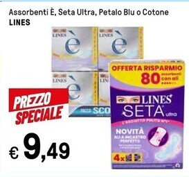 Iper La Grande Lines assorbenti e offerta