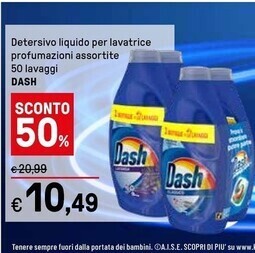 Iper La Grande Dash detersivo liquido per lavatrice offerta