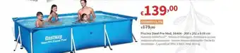 Progress Piscina steel pro mod. 56404 300 x 201 x h 66 cm offerta