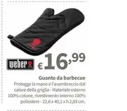 Progress Weber guanto da barbecue offerta