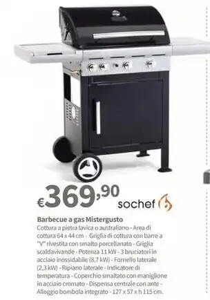 Sochef - barbecue a gas mistergusto