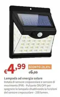 Lampada ad energia solare