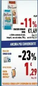 Conad Doria No Cracker Salati 750 G(ml) offerta