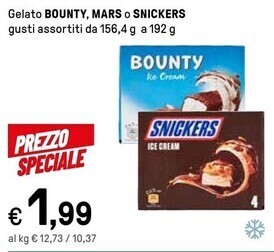 Iper La Grande Bounty gelato offerta