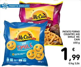 Spazio Conad PATATE FORNO COUNTRY, KID SMILE MC CAIN 650 g offerta