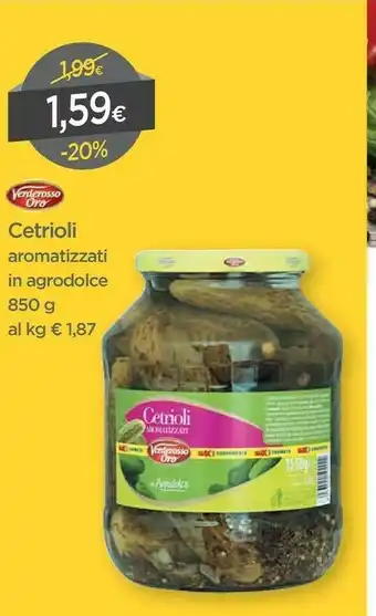 DPiù Verderosso oro Cetrioli Aromatizzati offerta