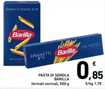 Spazio Conad BARILLA PASTA DI SEMOLA 500 g offerta