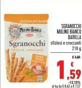 Conad Barilla Mulino Bianco Sgranocchi 210 G offerta