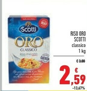 Conad Scotti Riso Oro Classico offerta
