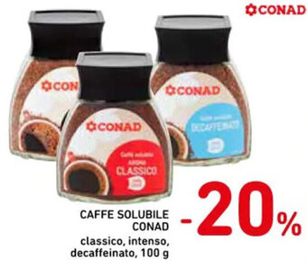 Spazio Conad CAFFE SOLUBILE CONAD 100 g offerta