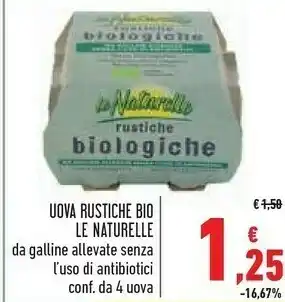 Conad Le Naturelle - Uova Rustiche offerta