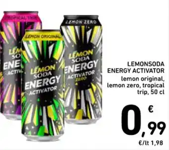 Spazio Conad LEMONSODA ENERGY ACTIVATOR 50 cl offerta