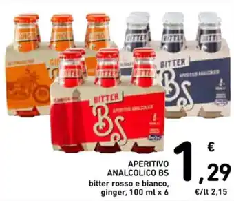 Spazio Conad APERITIVO ANALCOLICO BS 100 ml x 6 offerta