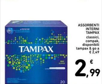 Spazio Conad TAMPAX ASSORBENTI INTERNI offerta
