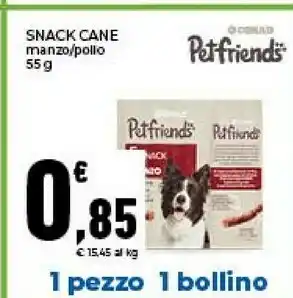 Conad Conad Snack Cane Manzo offerta