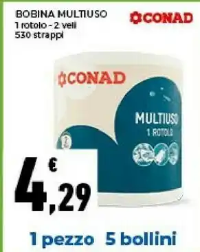 Conad Conad Bobina Multiuso 1 Rotolo offerta