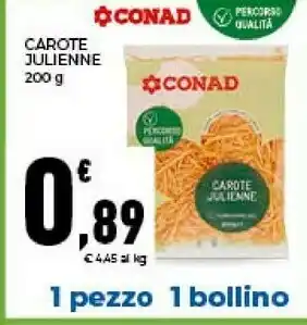 Conad Carote Julienne offerta