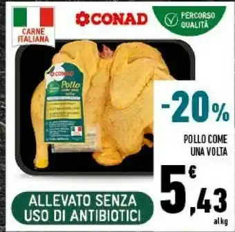 Conad City Conad Pollo Come Una Volta offerta