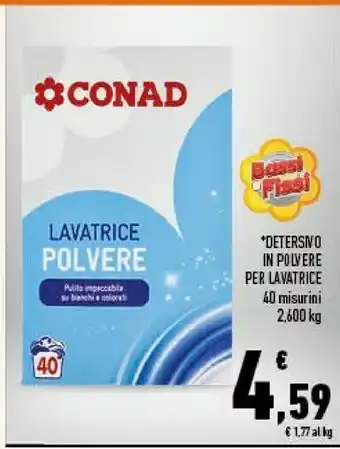 Conad Conad Detersivo In Polvere Per Lavatrice 2600 G offerta