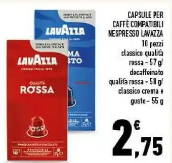 Conad Lavazza Capsule Per Caffe Compatibili Nespresso offerta