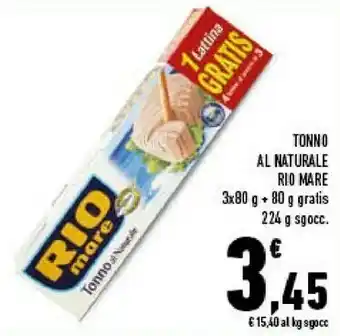 Conad City Rio Mare Tonno Al Naturale 320 G(ml) offerta