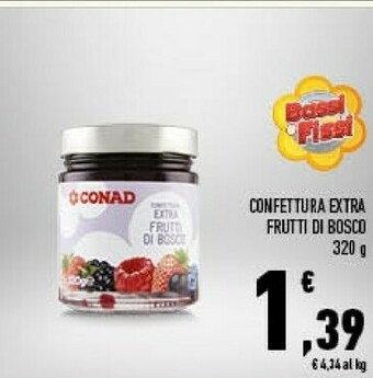 Conad Conad - Frutti Di Bosco Confettura Extra 320 G(ml) offerta