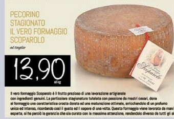 Conad City Pecorino Stagionato Il Vero Formaggio Scoparolo offerta