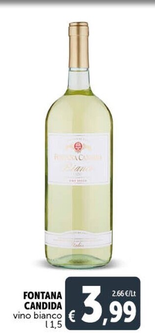 Gourmet Déco Fontana candida vino bianco offerta