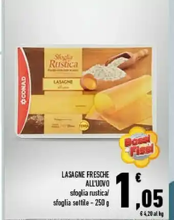 Conad Lasagne Fresche All Uovo offerta
