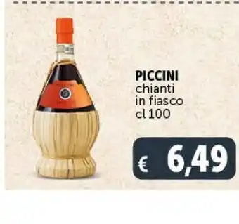 Piccini chianti in fiasco
