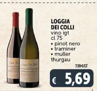 Gourmet Déco Loggia dei colli - vino igt offerta