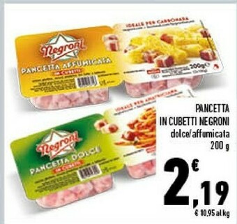 Conad Negroni Pancetta In Cubetti offerta