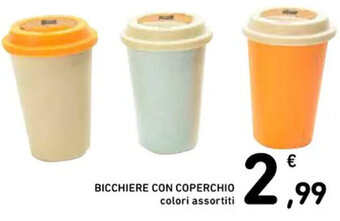 Spazio Conad BICCHIERE CON COPERCHIO offerta