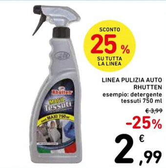 Spazio Conad LINEA PULIZIA AUTO RHUTTEN 750 ml offerta