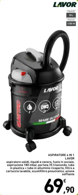 Spazio Conad LAVOR ASPIRATORE 4 IN 1 offerta
