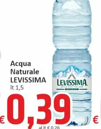 Paghi Poco LEVISSIMA Acqua Naturale lt 1,5 offerta