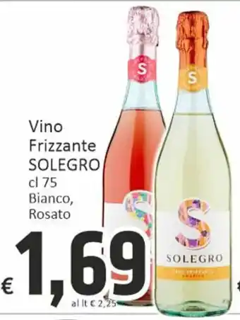 SOLEGRO Vino Frizzante cl 75