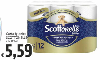 Paghi Poco Carta Igienica SCOTTONELLE x12 Rotoli offerta