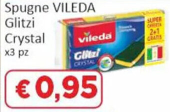 Paghi Poco Spugne VILEDA Glitzi Crystal x3 pz offerta