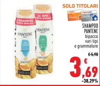 SHAMPOO PANTENE bipacco vari tipi