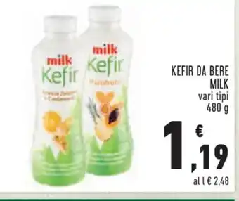 Conad MILK KEFIR DA BERE 480 g offerta