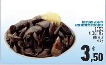 Conad COZZE NIEDDITTAS allevate offerta
