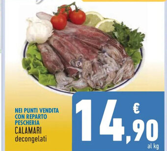 Conad CALAMARI decongelati offerta