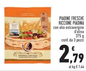 Conad PIADINE FRESCHE RICCIONE PIADINA 375 g offerta