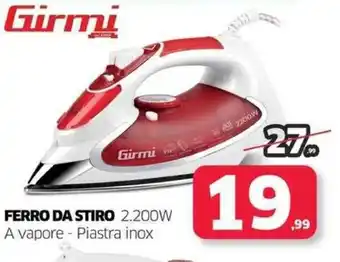 Telitaly Girmi FERRO DA STIRO 2.200W offerta