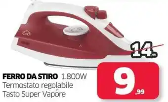 Telitaly FERRO DA STIRO 1.800W offerta